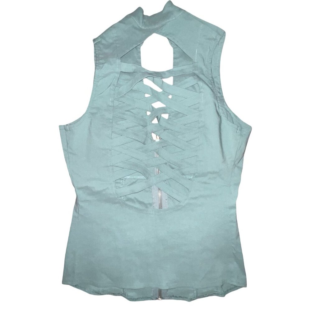 Lace Up Halter Top - Picture 2 of 2